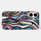 Whispering Tree-Hand Painted Abstract Art Case-Mate iPhone Case (Achterkant (horizontaal))