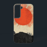Whispering Wave Hill Telefoonhoesje Samsung Galaxy Hoesje<br><div class="desc">Zachte golfachtige heuvels en een solitaire zon creëer zijn een minimalistisch,  sereen uitzicht van het landschap in rust.</div>