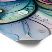 Whispering Whimsical Woman Wall Art Poster (Hoek)