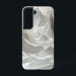 Whispering White Peaks telefoonhoesje Samsung Galaxy Hoesje<br><div class="desc">Schone,  gebeeldhouwde besneeuwde toppen brengen een luchtige en vredige wintervibe naar je telefoon met een elegante touch.</div>
