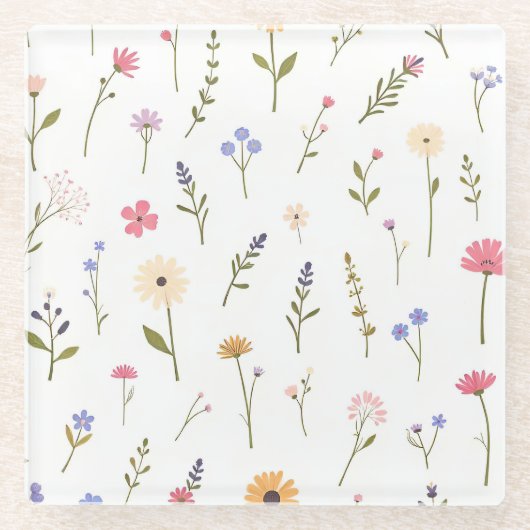 Whispering Wilds Glazen Onderzetter (Voorkant)