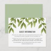 Whispering Willows Waterverf Greenery Details Kaart (Voorkant / Achterkant)