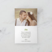 Whispering Willows Wedding Hartelijk dank Bedankkaart (Binnen)
