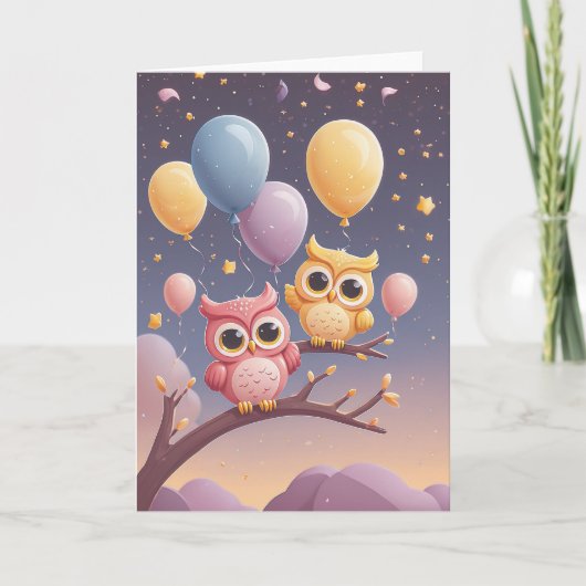 Whispering Wishes to an Owl Kaart (Voorkant)