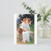 Whisperings of Love Bouguereau Briefkaart (Staand voorkant)