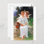 Whisperings of Love Bouguereau Briefkaart (Voorkant / Achterkant)
