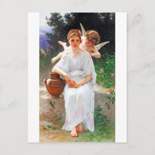 Whisperings of Love Bouguereau Briefkaart