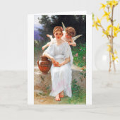 Whisperings of Love, Bouguereau Kaart (Gele Bloem)