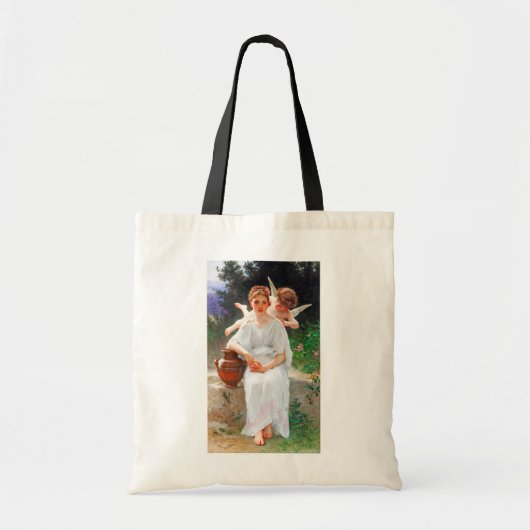 Whisperings of Love, Bouguereau Tote Bag (Voorkant)