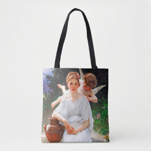 Whisperings of Love, Bouguereau Tote Bag (Voorkant)