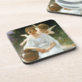 Whisperings of Love First Reverie van Bouguereau Bier Onderzetter (Linkerzijde)