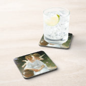 Whisperings of Love First Reverie van Bouguereau Bier Onderzetter (Rechterzijde)