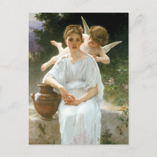 Whisperings of Love First Reverie van Bouguereau Briefkaart (Voorkant)