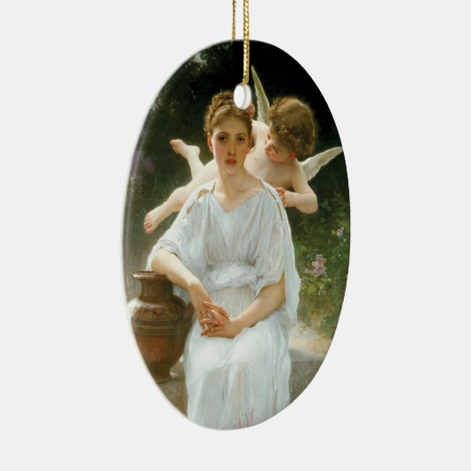 Whisperings of Love First Reverie van Bouguereau Keramisch Ornament (Rechts)