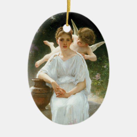 Whisperings of Love First Reverie van Bouguereau Keramisch Ornament (Voorkant)