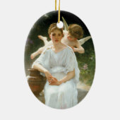 Whisperings of Love First Reverie van Bouguereau Keramisch Ornament (Achterkant)