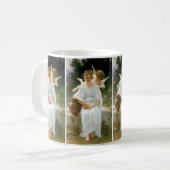 Whisperings of Love First Reverie van Bouguereau Koffiemok (Voorkant links)