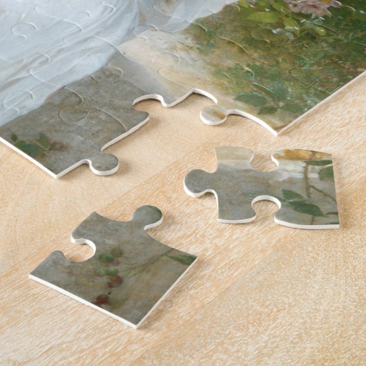 Whisperings of Love First Reverie van Bouguereau Legpuzzel (Zijkant)