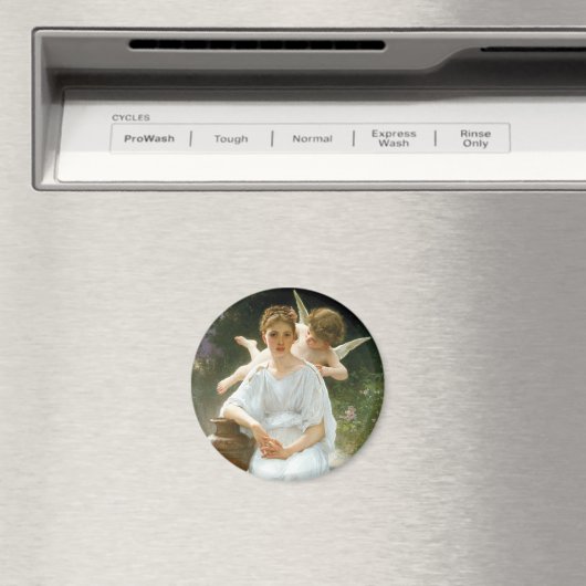 Whisperings of Love First Reverie van Bouguereau Magneet (Insitu (Vaatwasser))