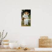 Whisperings of Love First Reverie van Bouguereau Poster (Keuken)