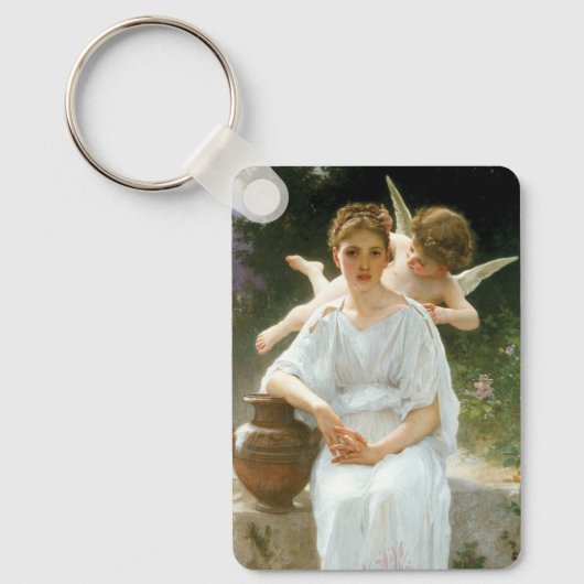 Whisperings of Love First Reverie van Bouguereau Sleutelhanger (Voorkant)