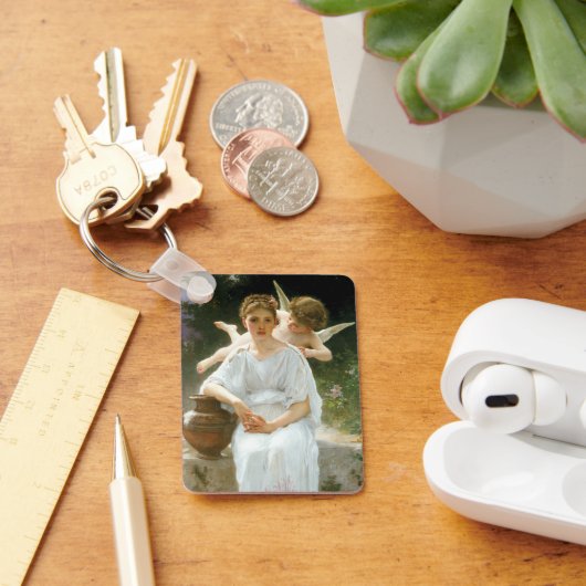 Whisperings of Love First Reverie van Bouguereau Sleutelhanger (Bureau)