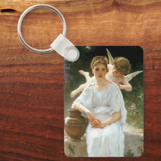 Whisperings of Love First Reverie van Bouguereau Sleutelhanger (Voorkant)