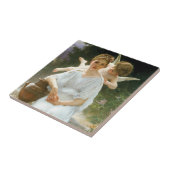 Whisperings of Love First Reverie van Bouguereau Tegeltje (Zijkant)