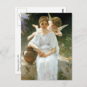 "Whisperings of Love" van Bouguereau Briefkaart (Voorkant / Achterkant)