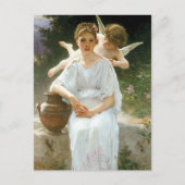 "Whisperings of Love" van Bouguereau Briefkaart (Voorkant)