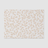 Whisperleaf-subtiele botanische motieven in crème tissuepapier (Voorkant)