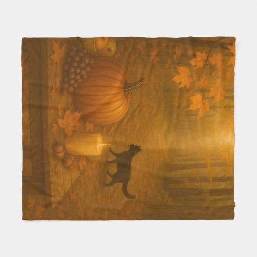 Whisperlight - Amber Forest Path Fleece Deken (Voorkant (Horizontaal))