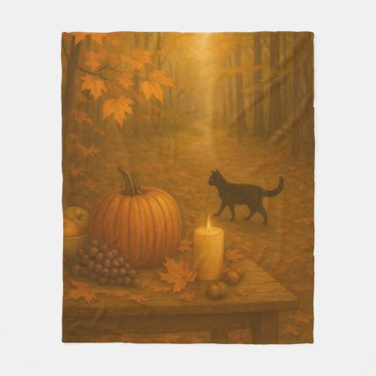 Whisperlight - Amber Woudpad Fleece Deken (Voorkant)