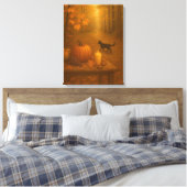 Whisperlight - Autumn Forest Canvas Afdruk (Insitu (Slaapkamer))
