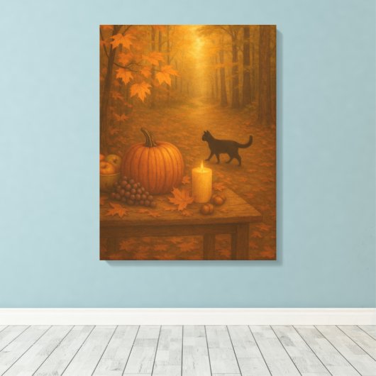 Whisperlight - Autumn Forest Canvas Afdruk (Insitu (Houten vloer))