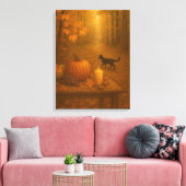 Whisperlight - Autumn Forest Canvas Afdruk (Insitu (Woonkamer))