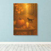 Whisperlight - Herfstbos Canvas Afdruk (Insitu (Houten vloer))