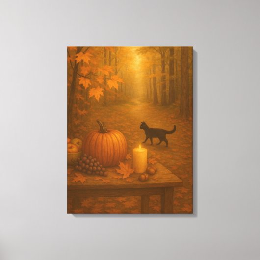 Whisperlight - Herfstbos Canvas Afdruk (Voorkant)