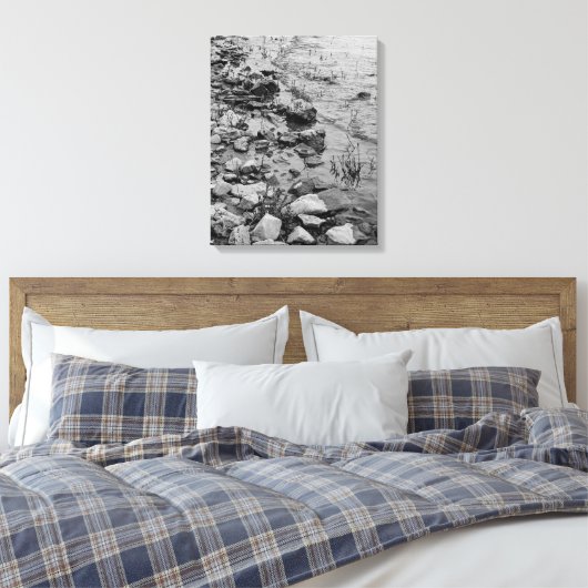 Whispers Along the Shore Canvas Afdruk (Insitu (Slaapkamer))