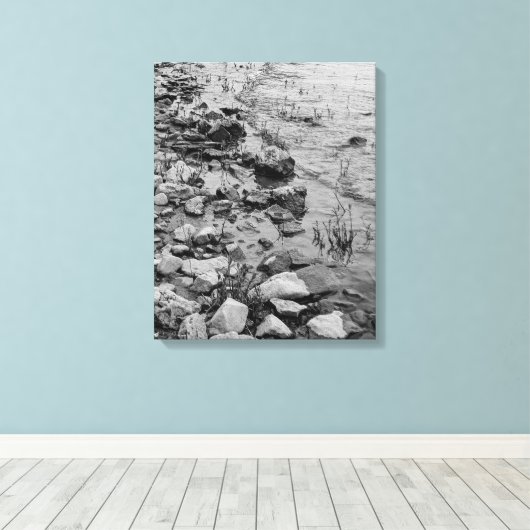 Whispers Along the Shore Canvas Afdruk (Insitu (Houten vloer))