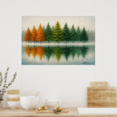 Whispers Between Seasons Landscape Poster (Keuken)