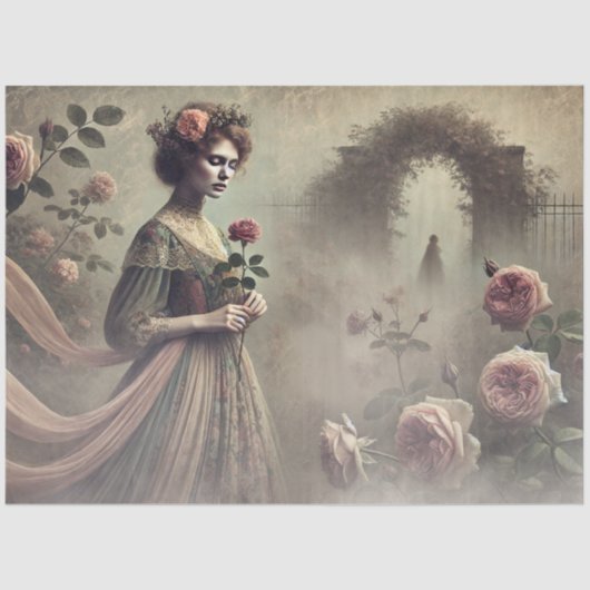 Whispers bij de Roos Gate Tissuepapier (Voorkant)