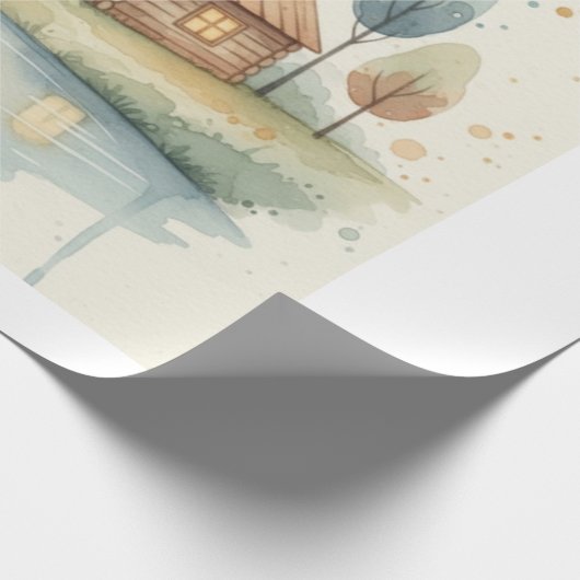 Whispers by the Autumn Lake Cadeaupapier (Hoek)