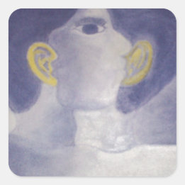 Whispers Collectie Vierkante Sticker