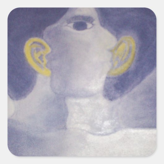 Whispers Collectie Vierkante Sticker (Voorkant)
