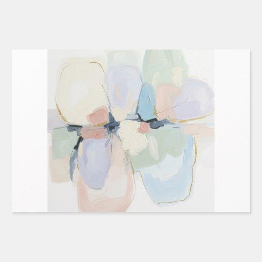 Whispers in Bloom-Abstract Floral Dream Inpakpapier Vel (Voorkant)