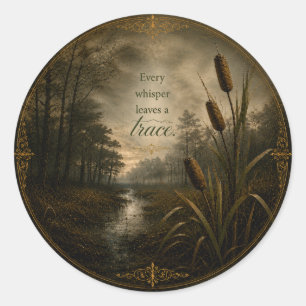 Whispers in Hollow Creek - Juliet Thorne Ronde Sticker