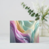 Whispers in Pastel Motion Briefkaart (Staand voorkant)
