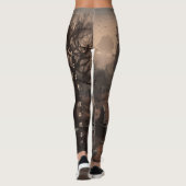 Whispers in the Dark: Angstaanjagende Begraafplaat Leggings (Achterkant)