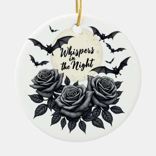 Whispers in the Night - Gothic Full Moon Ornament (Voorkant)